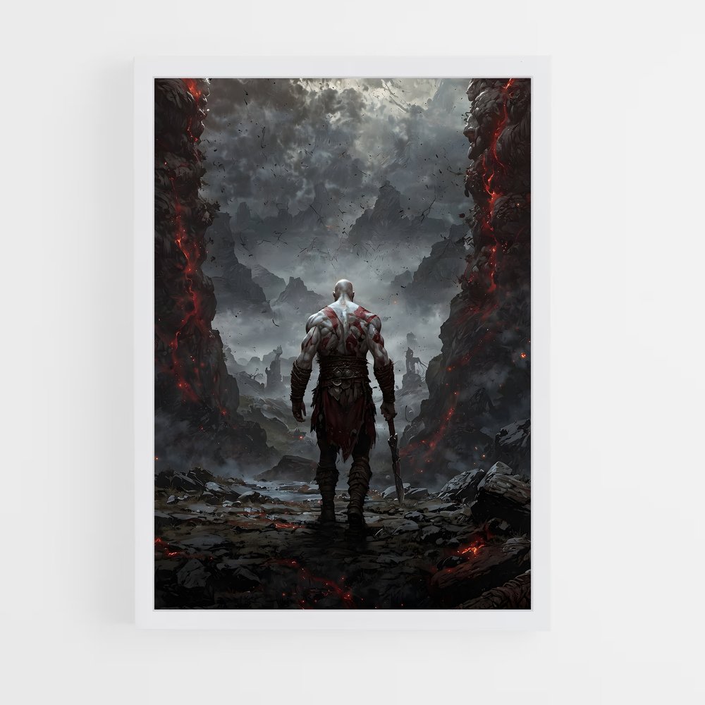 Poster Feu et Fureur – affiche God of War (vue 3)